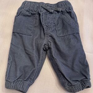 Baby Bgosh size 3-6 months gray lined Cordoury‎ pants